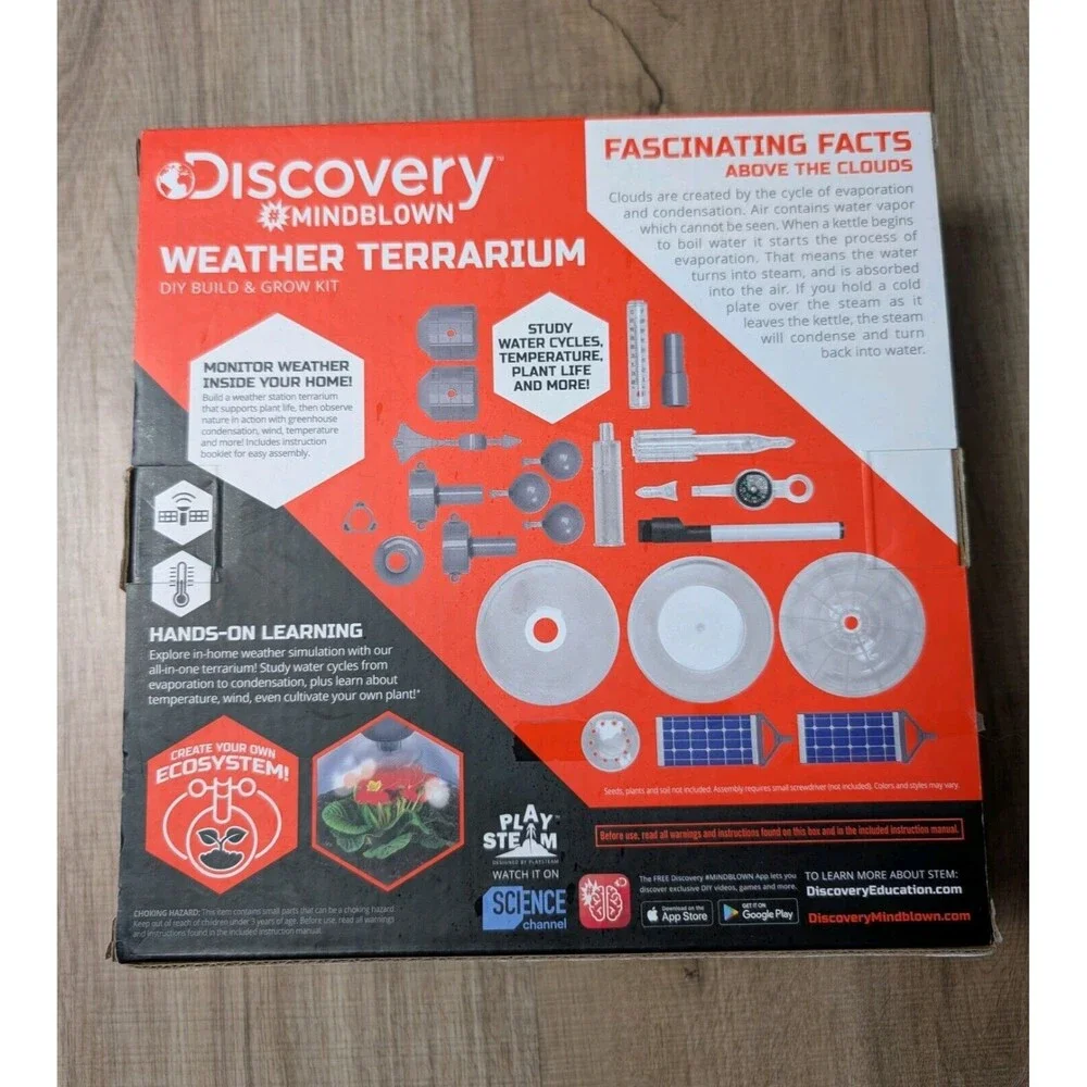 NEW Discovery Mindblown Weather Terrarium Stem DIY Build & Grow Kit $50